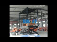 Double Deck Hydraulic Scissor Portable Car Lift for Home Garages