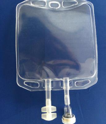 China Medical Double Tube Tamperproof Non PVC Infusion Bags for sale