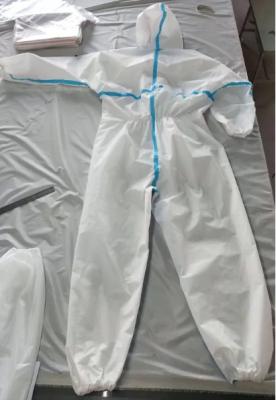China Laboratory Waterproof Disposable Chemical Coveralls for sale