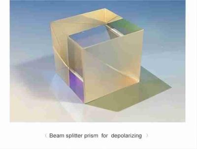 China Large Receiving Angle Optical Beam Splitter Cubes Low Power Beam For Depolarizing for sale