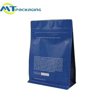 China Customized Internal printing flat bottom pouch with zipper for coffee for sale