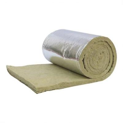China Acoustic Control Insulation Material Rock Wool Roll With Aluminum Foil en venta