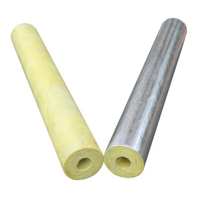 China Lightweight Glass Wool Pipe Insulation With Reflective Outer Shield en venta