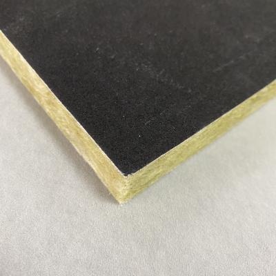 China Square Insulation Mineral / Stone / Rockwool Ceiling Tiles White Or Black Color zu verkaufen