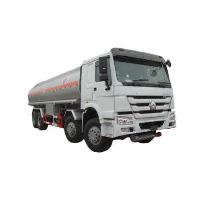 China CNHTC Stainless Howo 8x4 Fuel Oil Tank Truck 16-24cbm With Different Compartments For Gasoline Diesel Asphalt Storage for sale