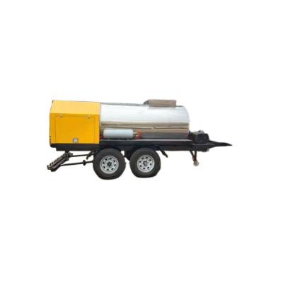 China Distribuidor de asfalto de remolque de 1000L camión rociador de betún con barra de rociador para la preparación de asfalto en venta