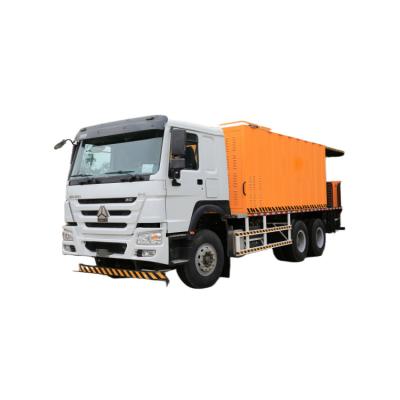 China Sinotruk HOWO 8x4 Micro superficie de lodo pavimentador pavimento de asfalto camión de la máquina en venta