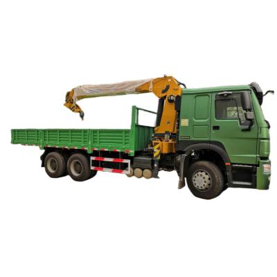 China SINOTRUK HOWO Truck Mounted Crane XCMG Crane 10T 6X4 Truck Bed Mounted Crane for sale