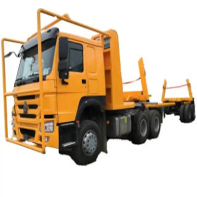 China 6x4 6x6 10x4 430HP Camión madereros de 40 toneladas de alta capacidad de carga SINOTRUK HOWO Para el transporte de madera forestal en venta