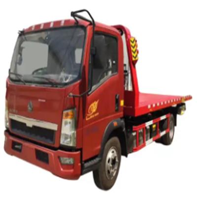 China Light Duty JAC SINOTRUK 4x2 5ton Road Emergency Recovery Wrecker Truck Left Steering  Small Platform Truck For Africa for sale