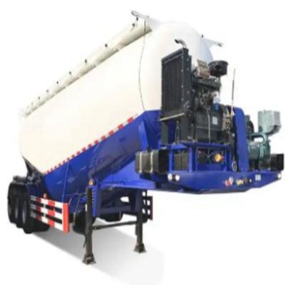 中国 三軸45-80立方体V型散装セメント半トレーラー 乾燥セメント パウダー材料輸送のための空気力トラックトレーラー 販売のため