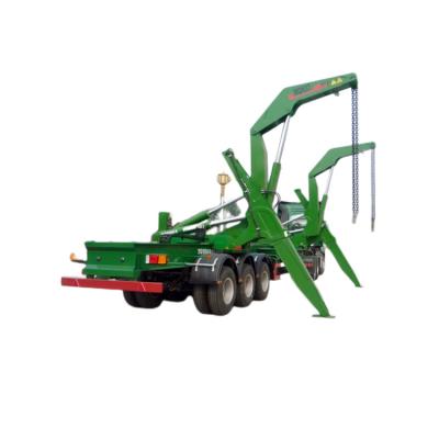 China SINOTRUCK HOWO TX Truck Mounted Crane 3 Axle 20FT 40FT Container XCMG Side Lifter Self Loader Crane Truck Trailer for sale