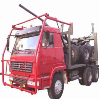 China 4X2 6X4 Tractor SINOTRUK Wood Lumber With 3 Axles 4 Axles Flat Bed For Philippines for sale