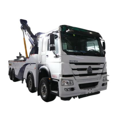China SINOTRUK HOWO-7 camión destructor 8X4 380HP camión de remolque destructor para emergencias en carretera en venta