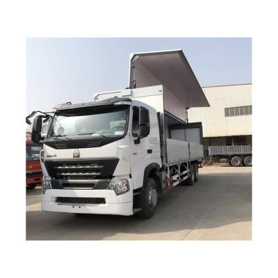 중국 시노트룩 HOWO 6X4 30T 트럭 알루미늄 합금 날개 폭 날개 밴 화물 트럭 판매용