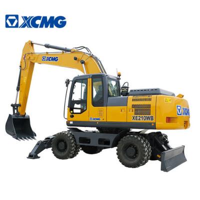 China Excavadora hidráulica de 20 toneladas XCMG Excavadora de ruedas XE210WB en venta