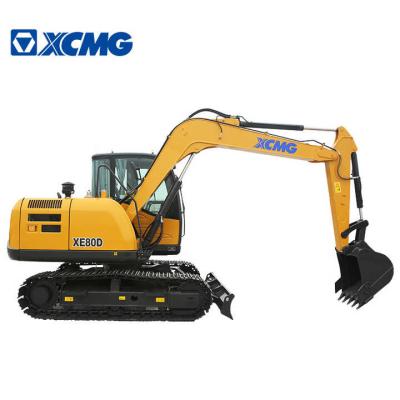 Chine Excavateur hydraulique de 8 tonnes XCMG XE80D moteur Yanmar Mini Excavator à vendre