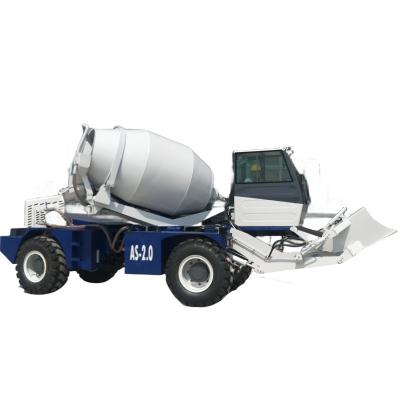 China 2 Cubic 4WD Diesel Self Loading Concrete Mixer Truck XCMG HY-200 for sale