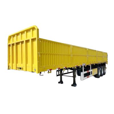 China 40FT 3 Axle Container Semi Trailer With Removable Side Wall Te koop