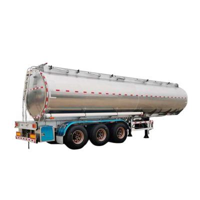 China 42000 Liters Aluminum Semi Tanker Trailer Transport Fuel Petrol Oil for sale
