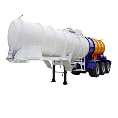 China 3 Axle 19CBM Chemical Tanker Trailers Supplier For Transport Sulfuric Acid for sale