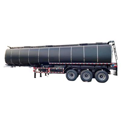 China 4 Achse 65 Cbm Flüssiges Asphalt Tanker Anhänger Bitumen Anhänger zum Verkauf zu verkaufen