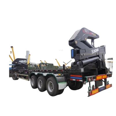 China 40 Ton Side Lift Container Transport Sideloader Trailer Self Loading Truck Trailer for sale