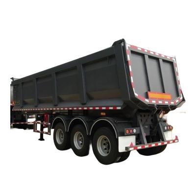 China 3 eixo 30CBM Semi Dump Trailer tipper semi-trailer Transporte Pedras de areia, minério à venda