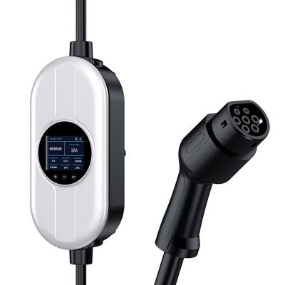 China 16A 40 Amp EVSE Charging Station For EV Car Type 1 Cable 5M for sale