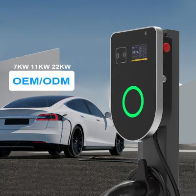 China OCPP Wallbox EVSE EV Charger 32A 3 Phase Fast Electric Charging Station for sale