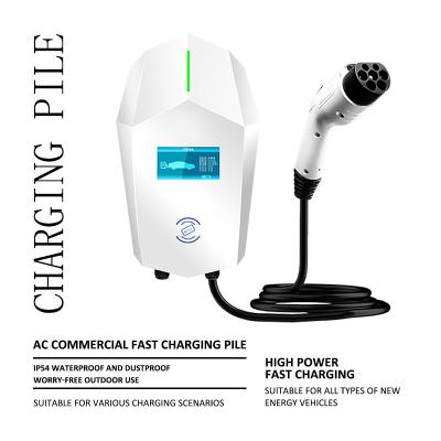 China 32A Electric Vehicle EVSE Charging Station EV Wall Charger With Ethernet Wifi for sale