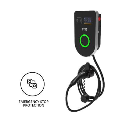 China Roadside Wall Mounted EV Charger 30 Amp For Electric Vehicle for sale