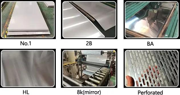 Stainless steel coil surface texture details