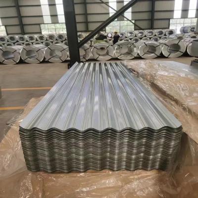 China DX51D PPGI Wavy Trapezoid Shape 16 Gauge PPGI Steel Sheet Corrugated Steel Roofing Sheet for sale