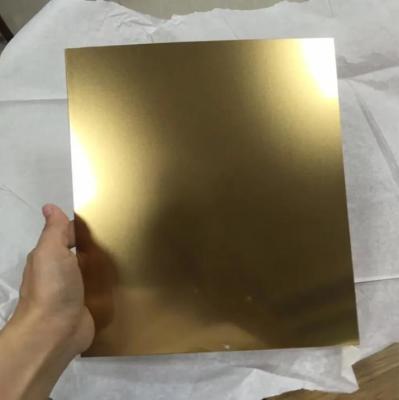 China Champaign Gold Stainless Steel Sheets Decorative 0.1mm For Wall Panel 304 316 316L for sale