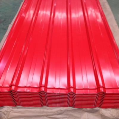 China Corrugated Prepainted PPGI Steel Sheet DX51 DX52D Galvanized Roofing Sheet à venda