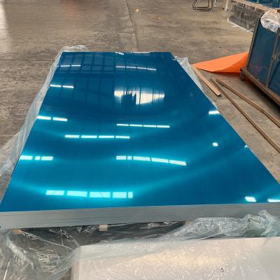 China ASTM 6061 H32 legering aluminium plaat Spiegel afwerking Geverfd 4 x 8 ft PVC film laser snijden Te koop