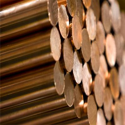 China 6mm 90mm 100mm Copper Round Rod Clad Steel Rod ASTM  C1100  Polished for sale