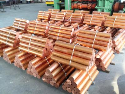 China 6mm 8mm C11000 Pure Copper Round Rod / Copper Round Bar Hard 99.9% Red Copper Rod for sale