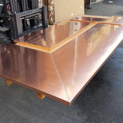 China DIN Aisi C10100 Copper Sheet Pure Oxygen Free Metal for sale