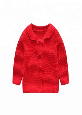 China Colorful Children'S Knitted Cardigans , Toddler Cardigan Sweater Beautiful Linking Finish for sale