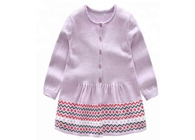 China El vestido largo del suéter de las muchachas de la manga, niña pequeña viste el indicador BRITÁNICO del estilo 12 en venta