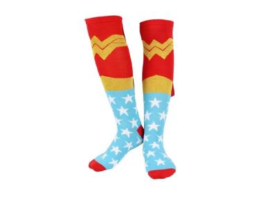 China Long Keen High Warm Winter Accessories Mens Christmas Socks With Hand Made Cape for sale