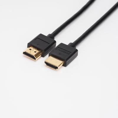 中国 破片超薄い4k Hdmiケーブルの倍が付いているHDMI 4K  3D 18Gbpsポリ塩化ビニール ケーブルは保護した 販売のため