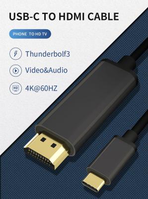 China Tipo C de PS176 18G USB a cable del adaptador 4k 60Hz HDMI 2,0 del cable de HDMI en venta