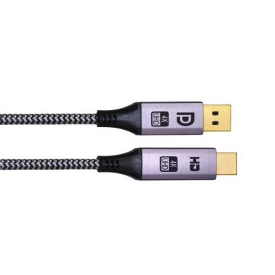 China 18Gbps DisplayPort To HDMI Cable 4K 60Hz Braided Cord 6 Feet Hdmi  Cable for sale