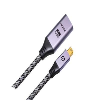 China Do cabo video de nylon de Displayport do adaptador de HDMI conversor de alumínio do DP mini para a exposição de HDMI à venda