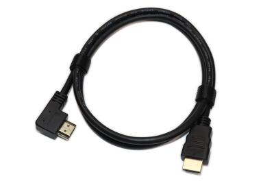 China HDMI Male To Male Cable 90 Degree Left High Speed HDMI Cord Supports UHD 4K 60hz for sale