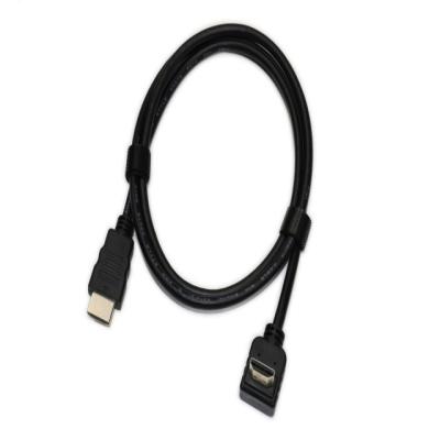 China Gold Plated High Speed 90 Degree Male To Male Cable 4K High Speed HDMI Cord for sale