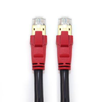China 26AWG Cat8 LAN Network Cable 40Gbps Weatherproof SFTP UV Resistant For Router Gaming for sale